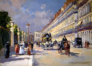 街並み Painting - yxj039fD 印象派パリの風景